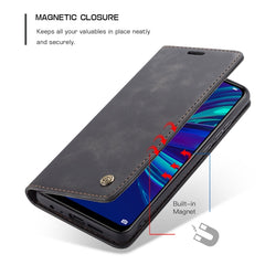 CaseMe Multifunctional Retro Frosted Horizontal Flip Leather Case for Huawei P Smart 2019 / Honor 10 Lite, with Card Slots & Holder & Wallet, For Huawei P Smart 2019