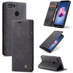 CaseMe Multifunctional Retro Frosted Horizontal Flip Leather Case for Huawei P Smart / Enjoy 7S / Honor 9 Lite, with Card Slots & Holder & Wallet, For Huawei P Smart