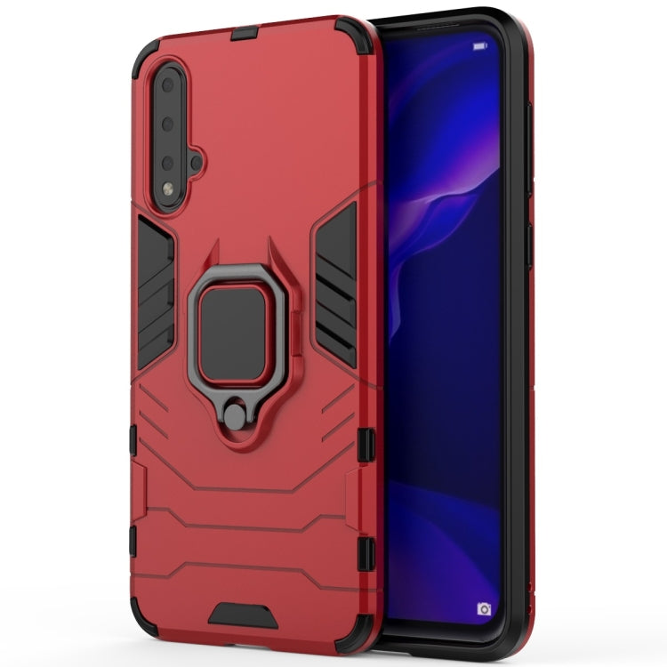 PC +TPU Shockproof Protective Case for Huawei Nova 5, with Magnetic Ring Holder PC +TPU Shockproof Protective Case for Huawei Nova 5, with Magnetic Ring Holder