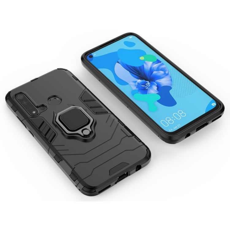 PC +TPU Shockproof Protective Case for Huawei P20 Lite (2019) / Nova 5i, with Magnetic Ring Holder PC +TPU Shockproof Protective Case for Huawei P20 Lite (2019) / Nova 5i, with Magnetic Ring Holder