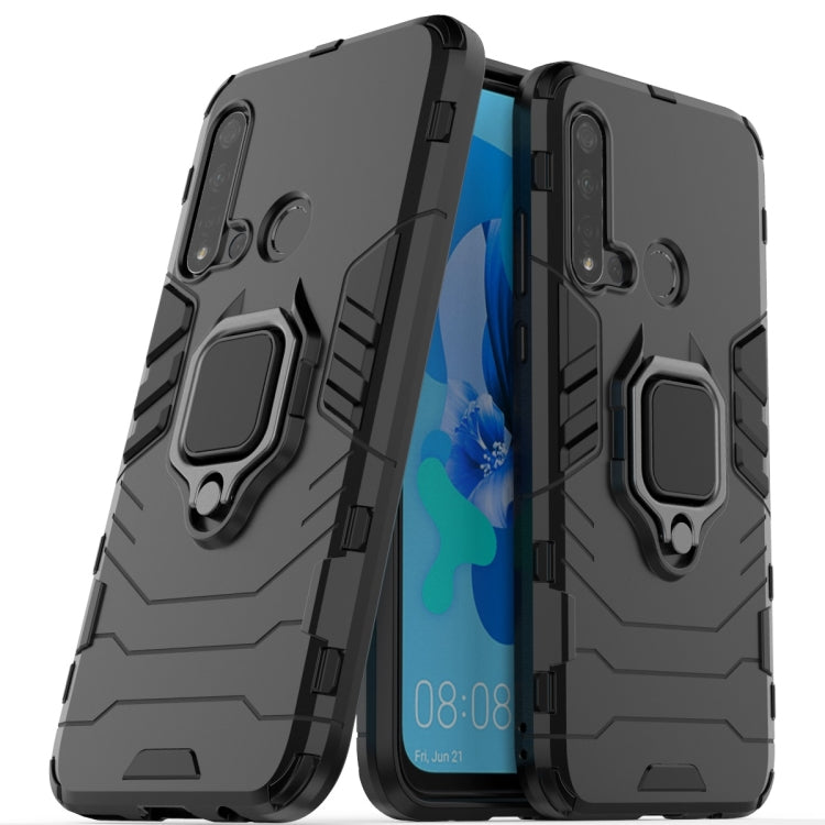 PC +TPU Shockproof Protective Case for Huawei P20 Lite (2019) / Nova 5i, with Magnetic Ring Holder PC +TPU Shockproof Protective Case for Huawei P20 Lite (2019) / Nova 5i, with Magnetic Ring Holder