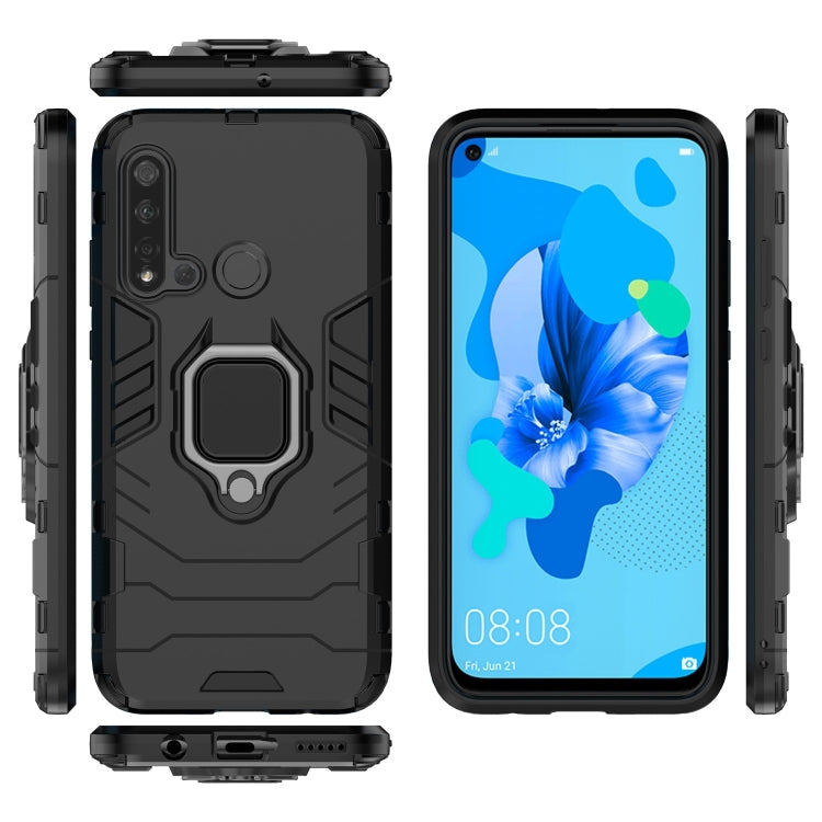 PC +TPU Shockproof Protective Case for Huawei P20 Lite (2019) / Nova 5i, with Magnetic Ring Holder PC +TPU Shockproof Protective Case for Huawei P20 Lite (2019) / Nova 5i, with Magnetic Ring Holder