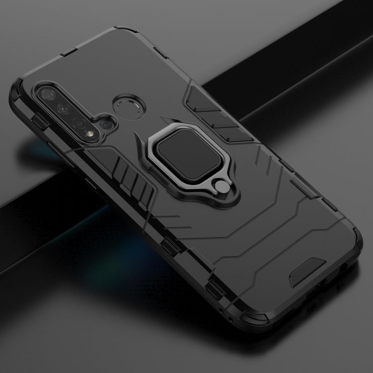 PC +TPU Shockproof Protective Case for Huawei P20 Lite (2019) / Nova 5i, with Magnetic Ring Holder PC +TPU Shockproof Protective Case for Huawei P20 Lite (2019) / Nova 5i, with Magnetic Ring Holder