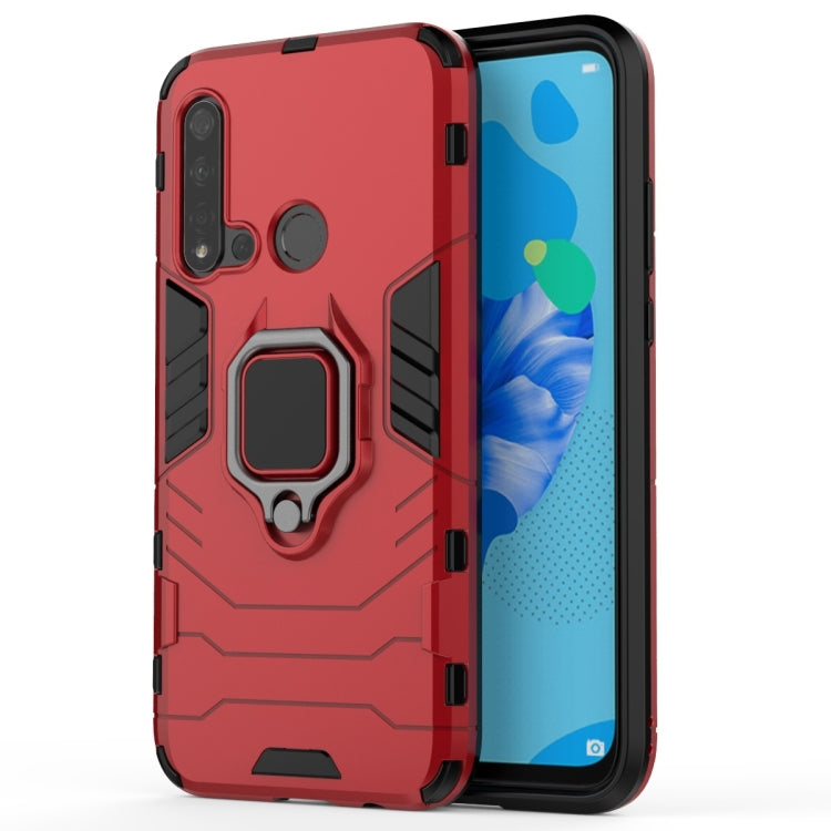 PC +TPU Shockproof Protective Case for Huawei P20 Lite (2019) / Nova 5i, with Magnetic Ring Holder PC +TPU Shockproof Protective Case for Huawei P20 Lite (2019) / Nova 5i, with Magnetic Ring Holder
