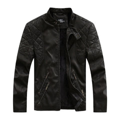 Autumn And Winter Fashion Tide Male Leather Jacket