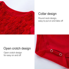 Compound Rose Dress Two-piece Baby Romper Tutu Skirt