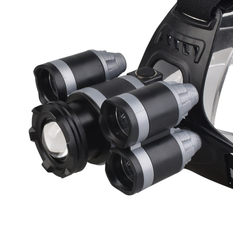 5 LEDs USB Rechargeable Outdoor Long-range Camping Night Fishing Headlight 5 LEDs USB Rechargeable Outdoor Long-range Camping Night Fishing Headlight