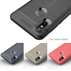 Litchi Texture TPU Shockproof Case For Xiaomi Mix 3