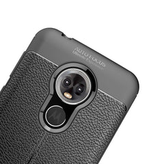 Litchi Texture TPU Shockproof Case for MOTO E6