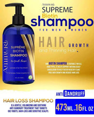 Ammuri Biotin Haircare Set – Anti-Hair Loss Shampoo & Strengthening Hair Serum for Men & Women