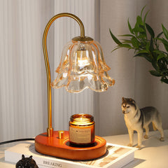 Luxury French Retro Wax Warmer - Elegant Bedside Fragrance Lamp with Dimmer