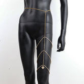 Multi-Layer Body Shape Diamond Love Leg Chain Beach