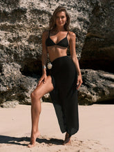 Pure Color Bikini Three Piece Swimsuit Women