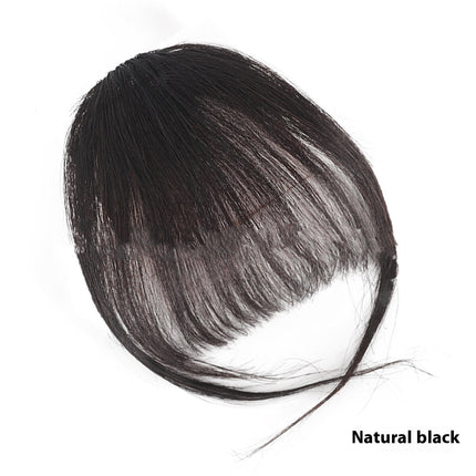 European And American Real Hair Bangs Wig Set Clip-in Bang Women's Natural Light