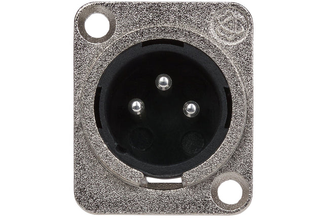 Maplin 3 Pole Nickel XLR Chassis Plug