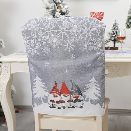 Christmas Decoration English Alphabet Chair Cover