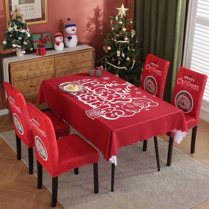 Waterproof And Oil-proof Christmas Tablecloth