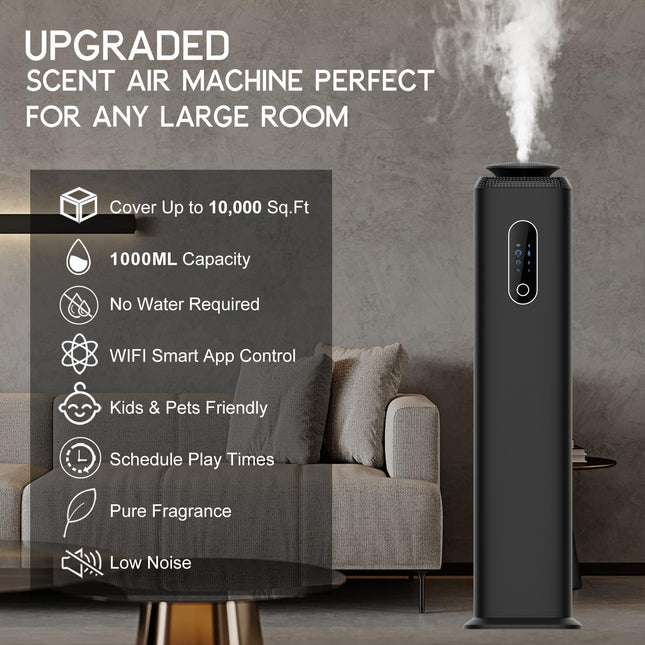 1000ml Tower Hotel Scent Diffuser with WiFi App Control – Up to 10,000 sq ft