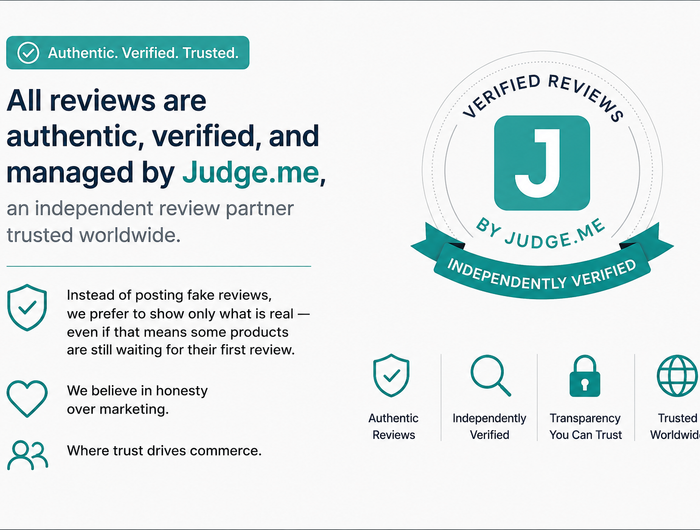 <h5>[Must Read before ordering] </h5><h5>Some items may not have customer reviews yet, but the reviews you do see are 100% authentic, verified, and managed by Judge.me, an independent review partner trusted worldwide.<br/></h5>