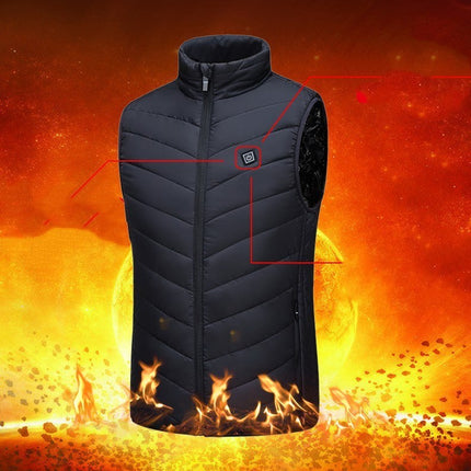 USB interface smart heating vest for men and women