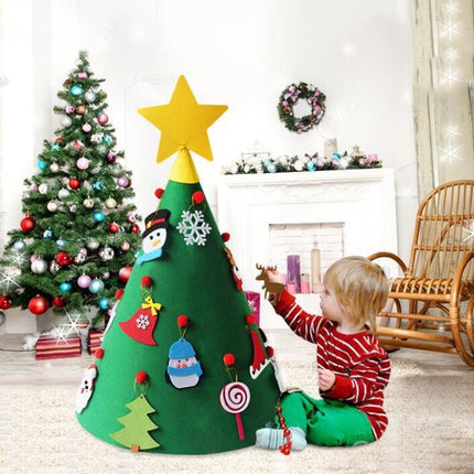 Felt Christmas Tree Three-dimensional Christmas Tree Pendant Children's Puzzle Handmade DIY