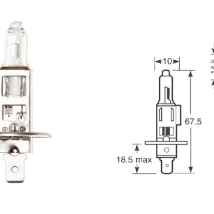 CEUK Enhanced H1 LED Headlight / Main Beam Bulbs – 6000K | Plug & Play | 20,000Lm (448 / P14.5s)