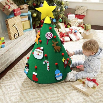 Felt Christmas Tree Three-dimensional Christmas Tree Pendant Children's Puzzle Handmade DIY