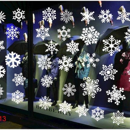 Christmas decorations store window stickers
