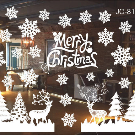 Christmas decorations store window stickers