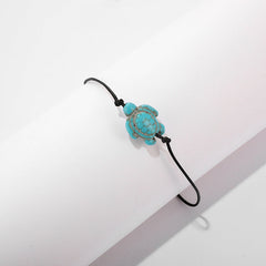 Tortoise-Shaped Single-Layer Rope Anklet Women