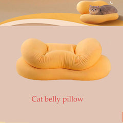 Cat Belly Pillow Memory Cushion Deep Sleep Addiction 3D Neck Pillow Washable Polyester Pillowcase Cover Travel Pillows Neck