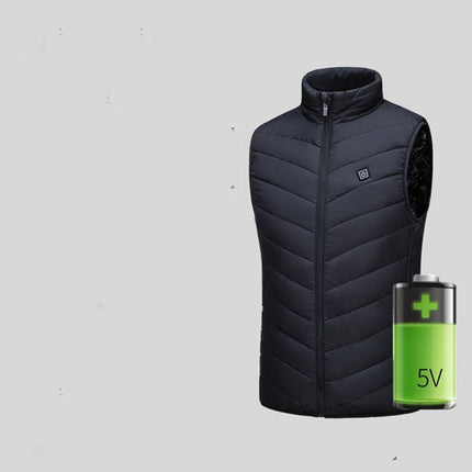 USB interface smart heating vest for men and women