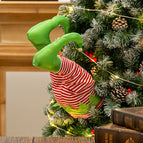 Christmas Leg Stripes Red / 13x115x34cm