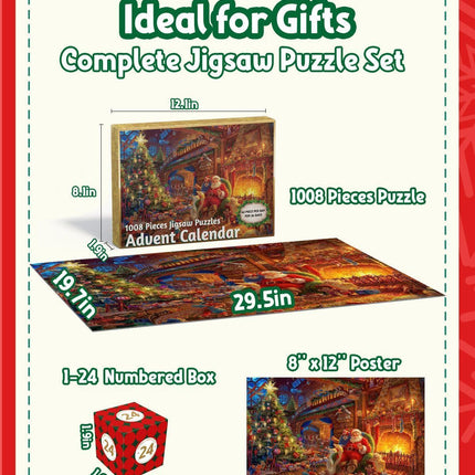 Christmas 24-day Countdown Scene Puzzle