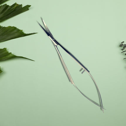 Cuticle & Eyebrow Spring Micro Scissors - Curved