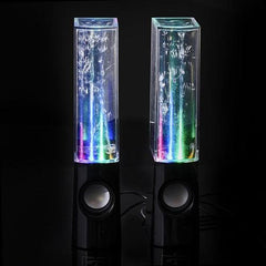 LED Dancing Water Fountain Bluetooth Speaker - Wireless Light Show Music Speaker for Home Party & Desk Decor