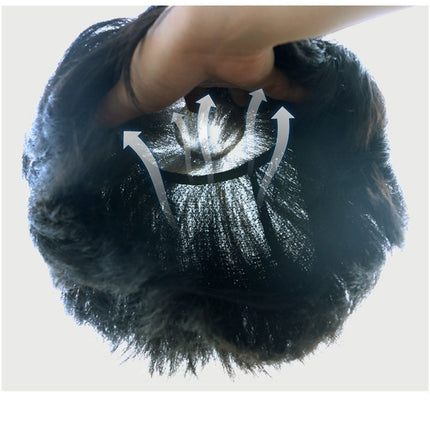 Short Hair Middle-aged And Elderly Men's Real Hair Wig