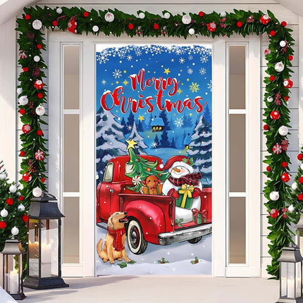 Christmas Curtain Decoration Hanging Cloth Background
