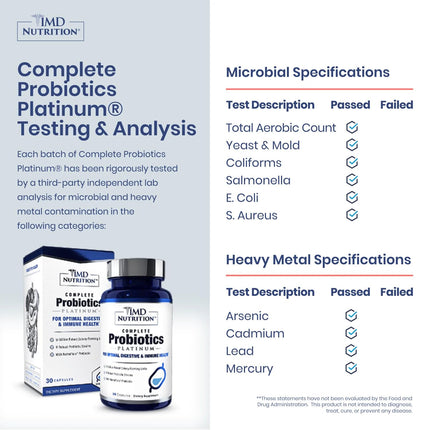 1MD Complete Probiotics Platinum | 51 Billion CFU, 11 Strains, Dairy-Free | Digestive Health Support | 3-Pack