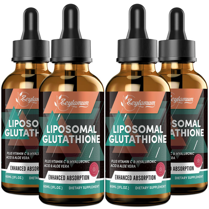 Zeylamum 2000mg Liposomal Glutathione Liquid Drops — Ultra-Absorption, Skin & Immunity Support, 8.08 oz