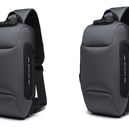 Multifunctional Shoulder Bag Anti-Theft Waterproof Chest Bag USB