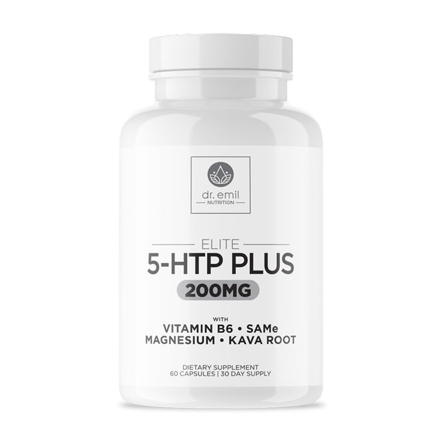 200 mg 5-HTP Elite with Kava, Magnesium & SAM-e – Sleep & Wellbeing, 60 Capsules
