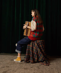 Women's Color Matching Padded Warm Sweater