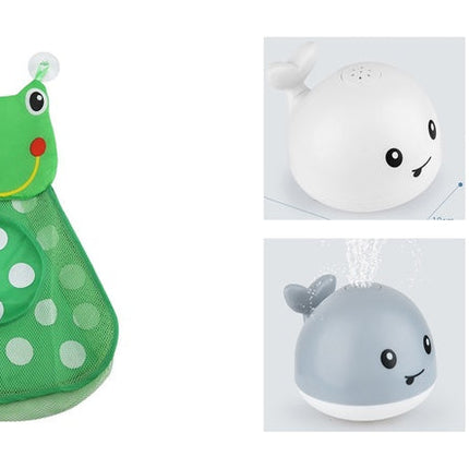 New Baby Bathroom Bath Electric Induction Whale Spray Small Toy