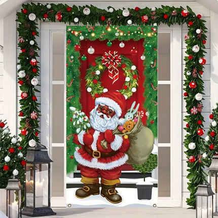 Christmas Curtain Decoration Hanging Cloth Background