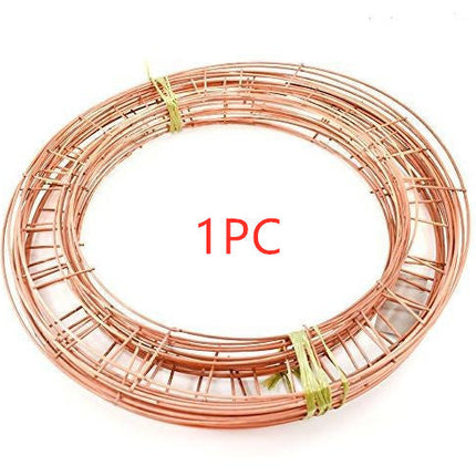 Christmas golden wreath