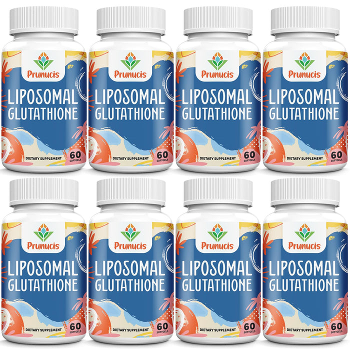 Prunucis 2400MG Liposomal Glutathione — Vitamin C, Milk Thistle, Alpha-Lipoic Acid, 480 Softgels
