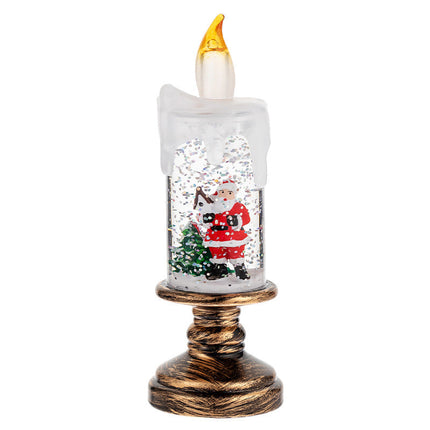 Christmas Decorations Candle Light Scene Layout