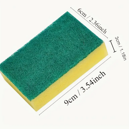 10pcs Kitchen Cleaning Sponges – Double-Sided Heavy-Duty Dishwashing Cloths & Multi-Purpose Scouring Pads