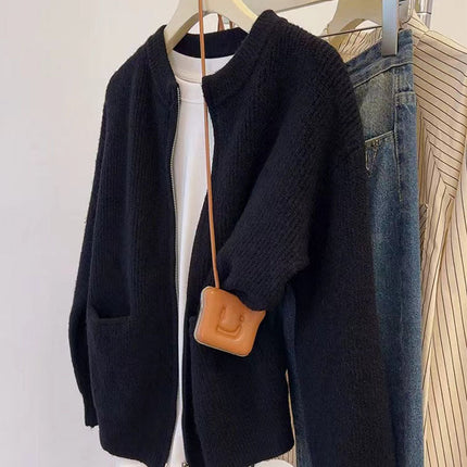 Design Temperature-sensitive Soft Wind Soft Glutinous Sweater Coat